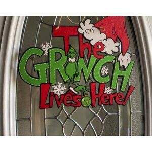 Christmas Decorations Hanging Sign- Christmas Wooden Door Sign Thief Stole Decor